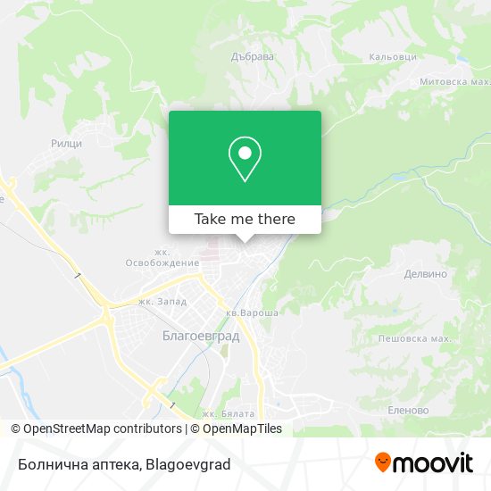 Болнична аптека map