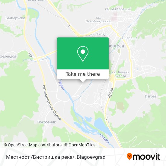 Местност /Бистришка река/ map