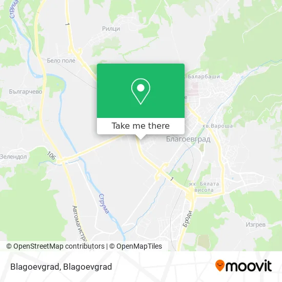 Карта Blagoevgrad