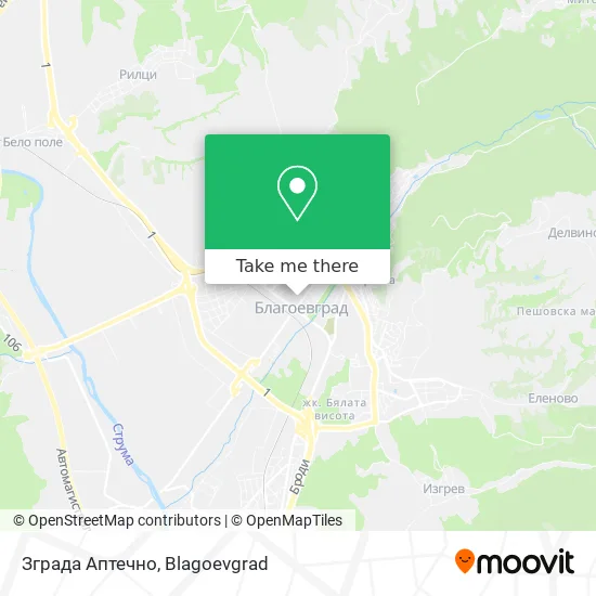Карта Зграда Аптечно