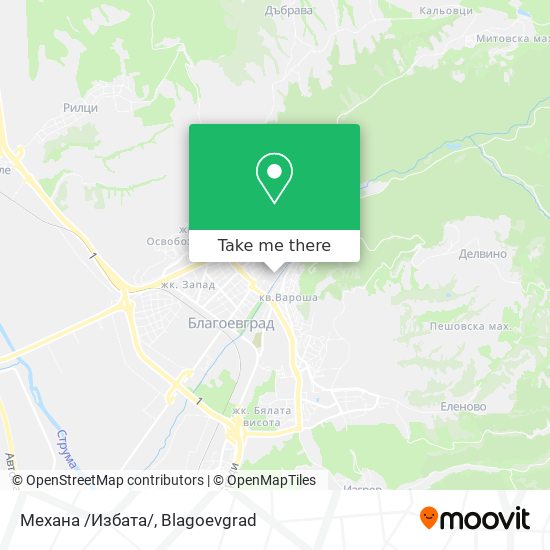 Мехaнa /Избaтa/ map