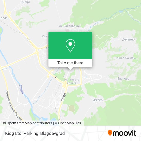 Kiog Ltd. Parking map