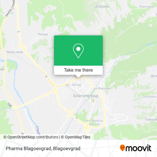 Карта Pharma Blagoevgrad