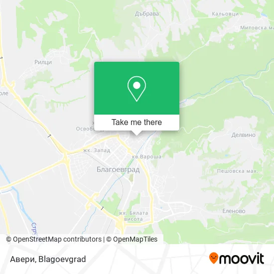 Карта Авери