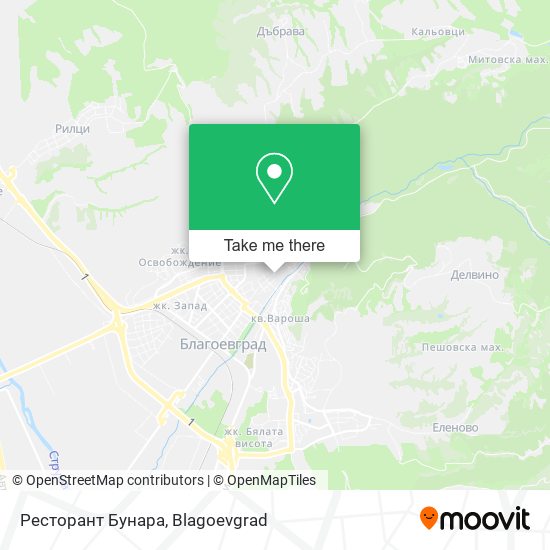 Ресторант Бунара map