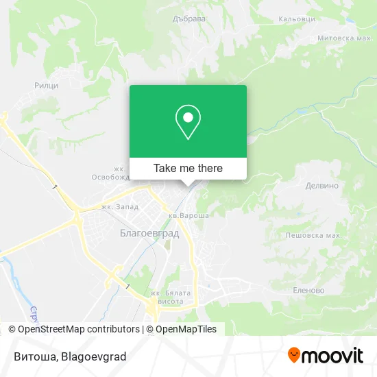 Карта Витоша