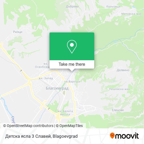 Детска ясла 3 Славей map