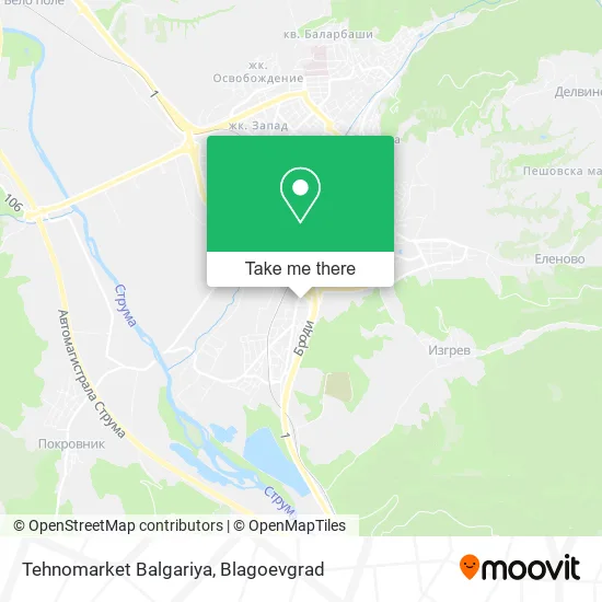 Карта Tehnomarket Balgariya