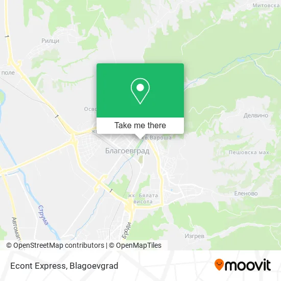 Карта Econt Express