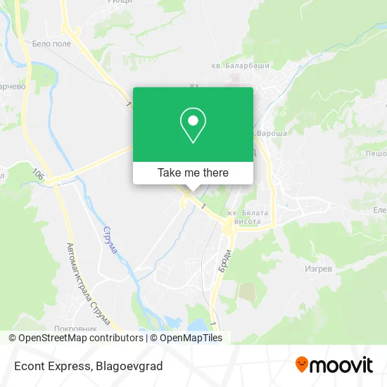Карта Econt Express