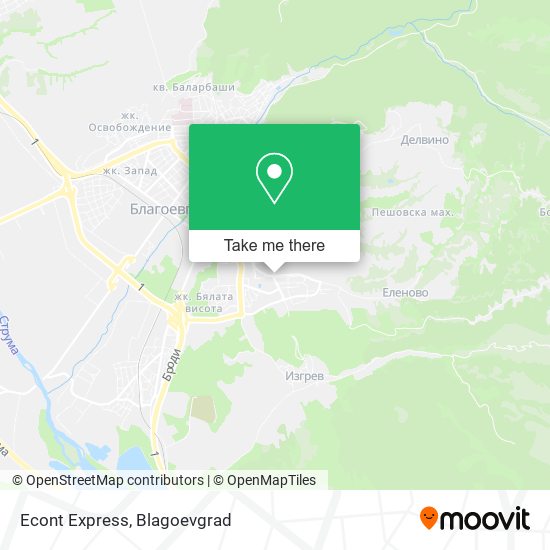 Карта Econt Express