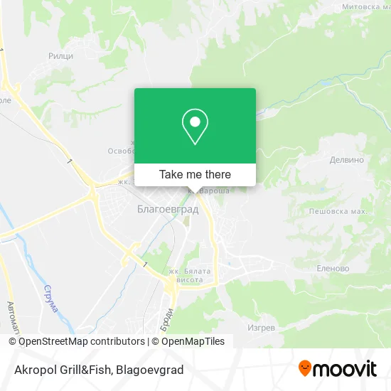 Карта Akropol Grill&Fish