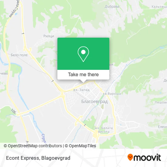 Карта Econt Express