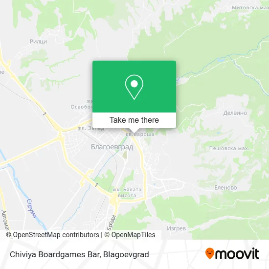 Карта Chiviya Boardgames Bar