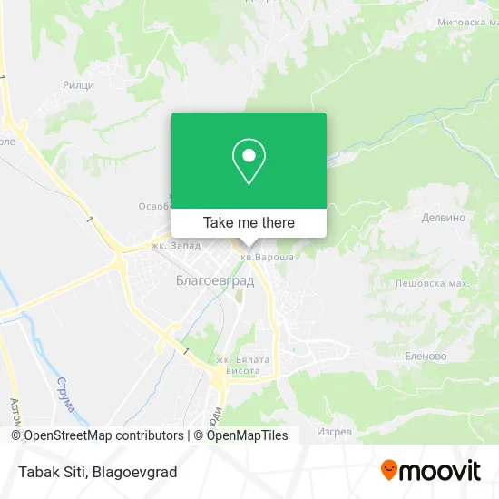 Карта Tabak Siti
