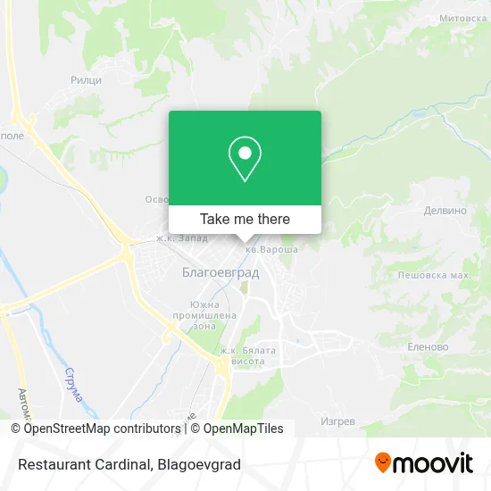 Restaurant Cardinal map