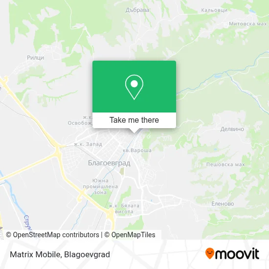 Matrix Mobile map