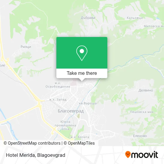 Hotel Merida map