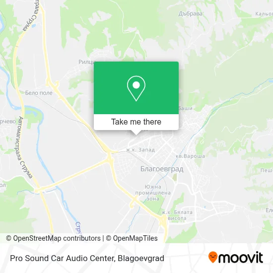 Pro Sound Car Audio Center map