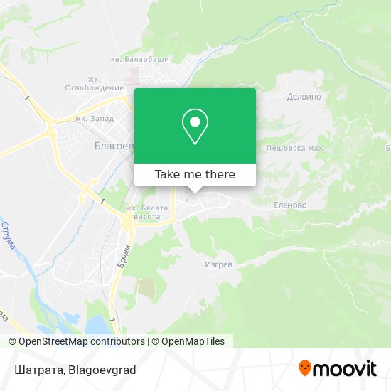 Шатрата map