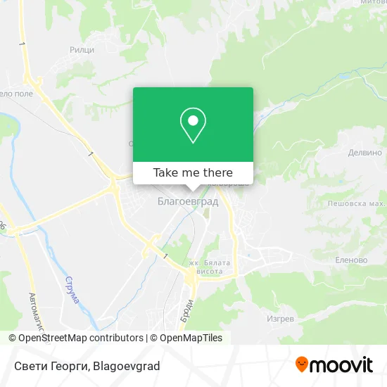 Карта Свети Георги