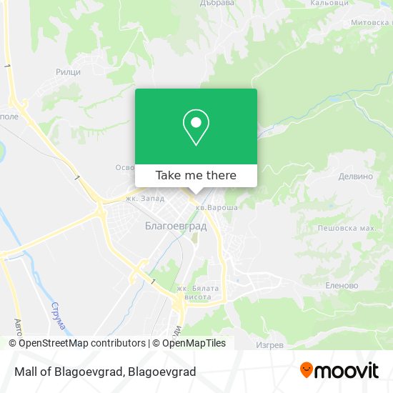 Mall of Blagoevgrad map