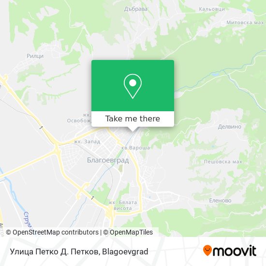 Улица Петко Д. Петков map
