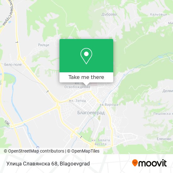 Улица Славянска 68 map