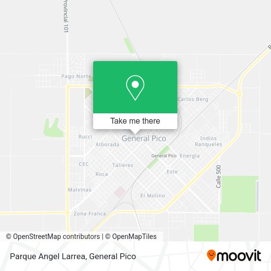 Parque Angel Larrea map