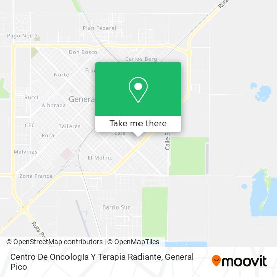Centro De Oncología Y Terapia Radiante map
