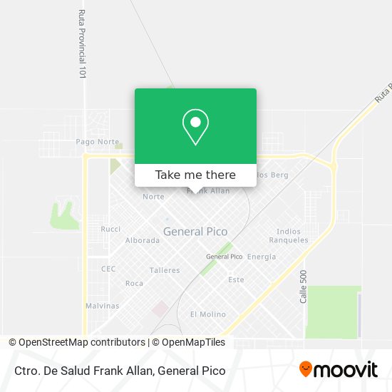 Ctro. De Salud Frank Allan map