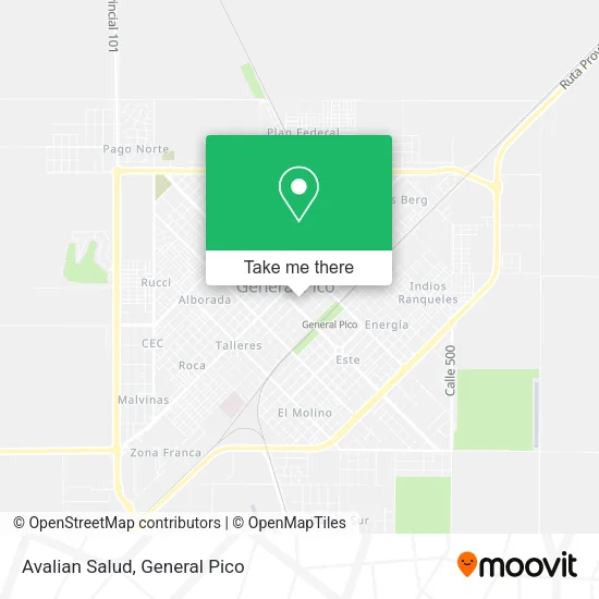 Avalian Salud map