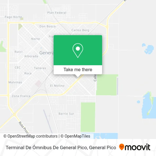 Mapa de Terminal De Ómnibus De General Pico