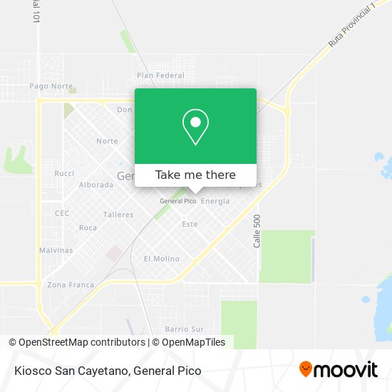 Mapa de Kiosco San Cayetano
