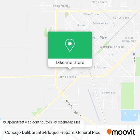 Mapa de Concejo Deliberante-Bloque Frepam