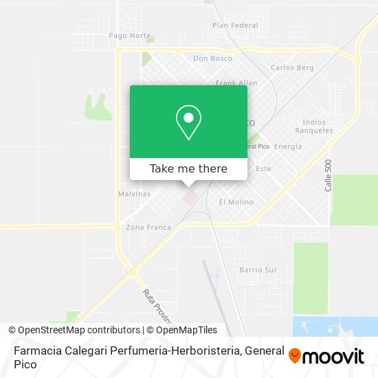 Mapa de Farmacia Calegari Perfumeria-Herboristeria