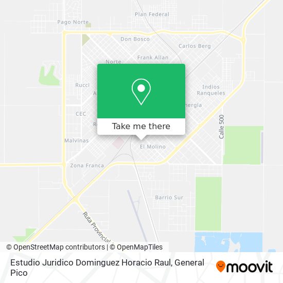 Mapa de Estudio Juridico Dominguez Horacio Raul