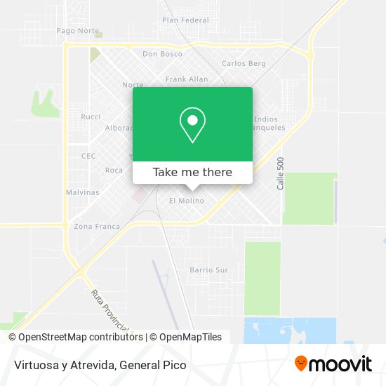 Virtuosa y Atrevida map