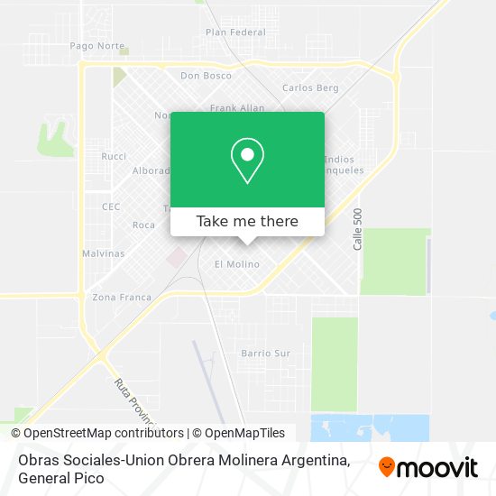 Mapa de Obras Sociales-Union Obrera Molinera Argentina