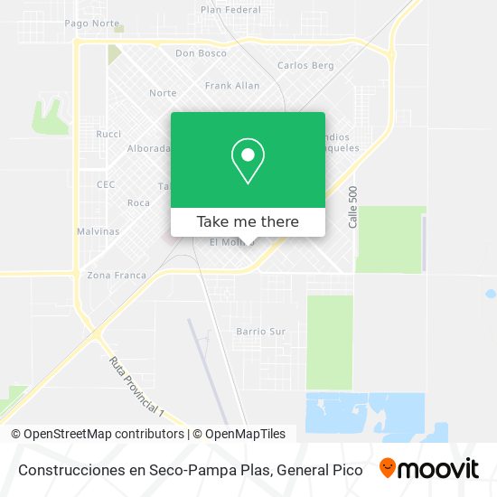 Construcciones en Seco-Pampa Plas map