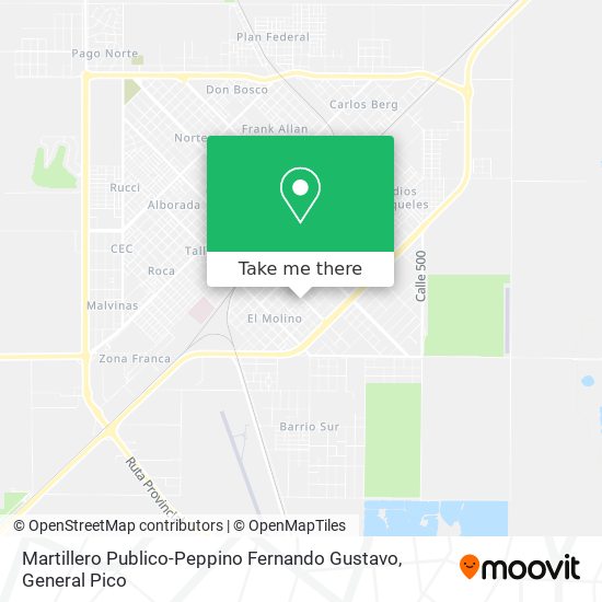 Mapa de Martillero Publico-Peppino Fernando Gustavo
