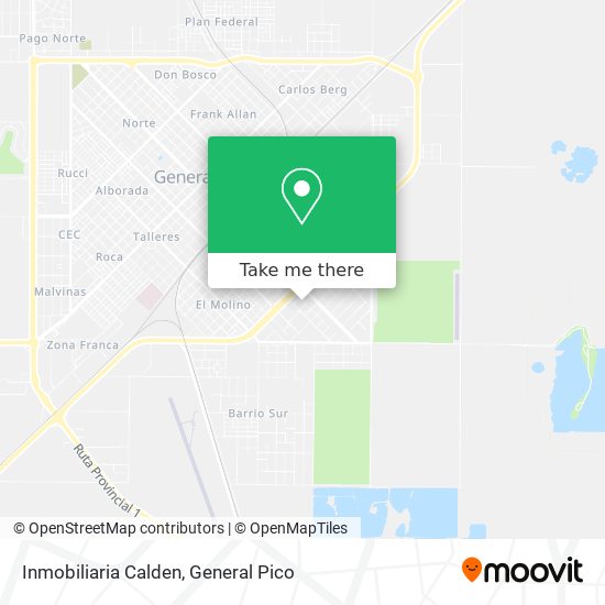 Mapa de Inmobiliaria Calden