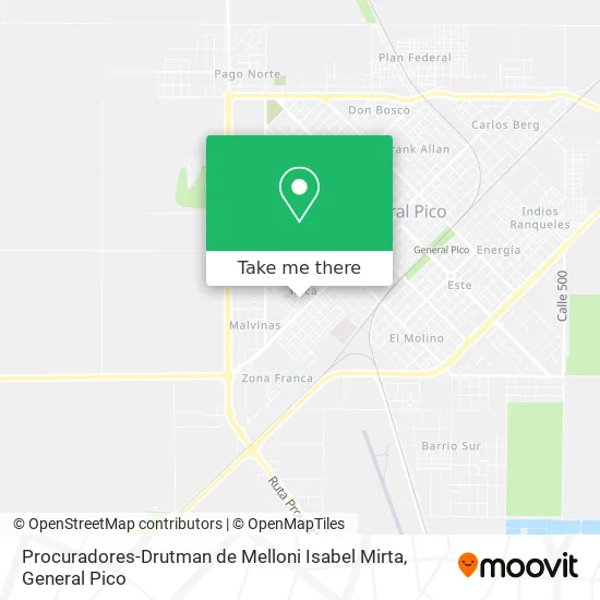 Procuradores-Drutman de Melloni Isabel Mirta map