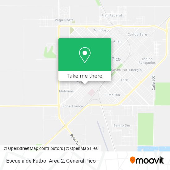 Escuela de Fútbol Area 2 map