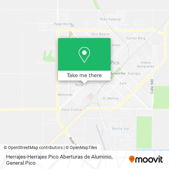 Mapa de Herrajes-Herrajes Pico Aberturas de Aluminio