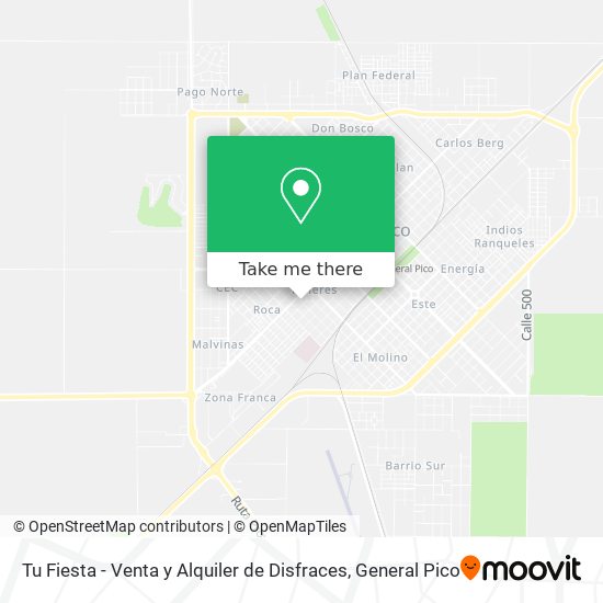 Tu Fiesta - Venta y Alquiler de Disfraces map
