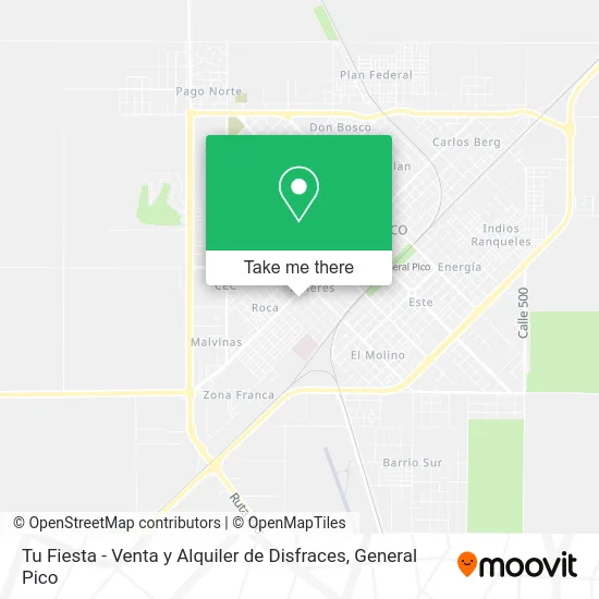 Tu Fiesta - Venta y Alquiler de Disfraces map