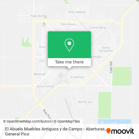 El Abuelo Muebles Antiguos y de Campo - Aberturas map