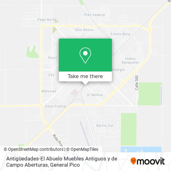 Antigüedades-El Abuelo Muebles Antiguos y de Campo Aberturas map
