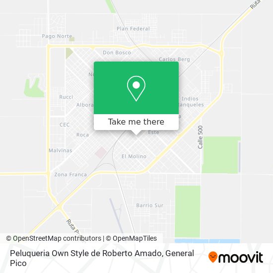 Peluqueria Own Style de Roberto Amado map